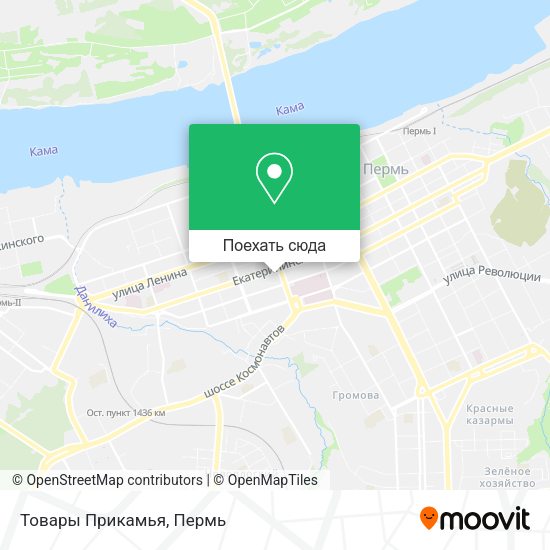 Карта Товары Прикамья