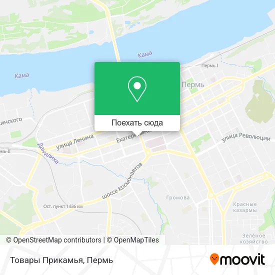 Карта Товары Прикамья