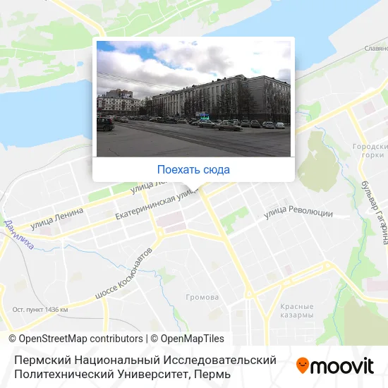 Карта Пермский Национальный Исследовательский Политехнический Университет