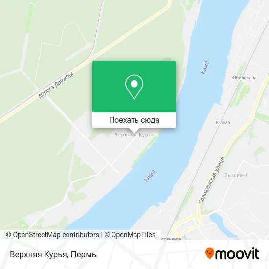 Карта Верхняя Курья
