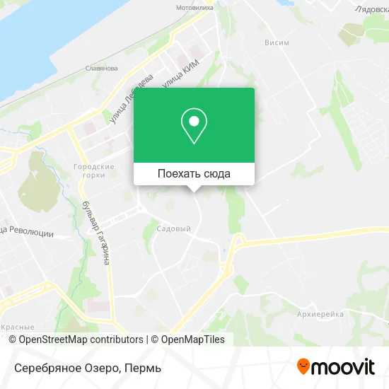 Карта Серебряное Озеро