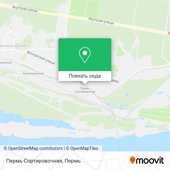 Карта Пермь-Сортировочная