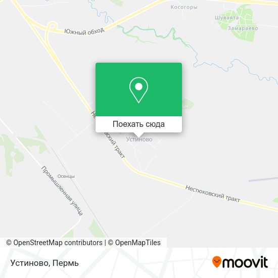 Карта Устиново