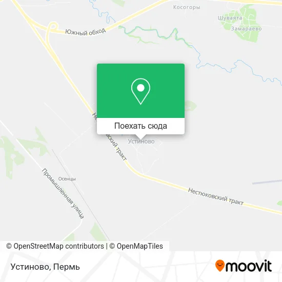 Карта Устиново