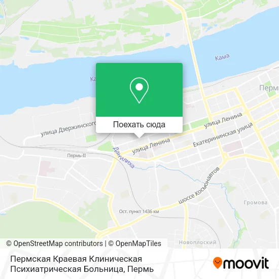 Карта Пермская Краевая Клиническая Психиатрическая Больница