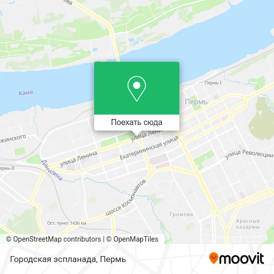 Карта Городская эспланада
