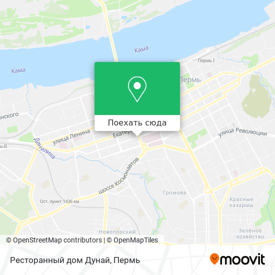 Карта Ресторанный дом  Дунай