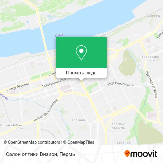 Карта Салон оптики Визион
