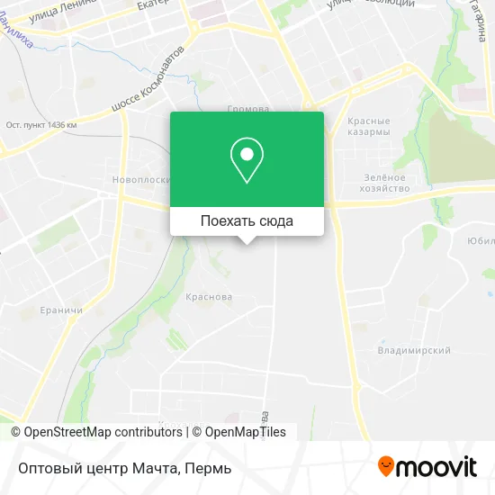 Карта Оптовый центр  Мачта