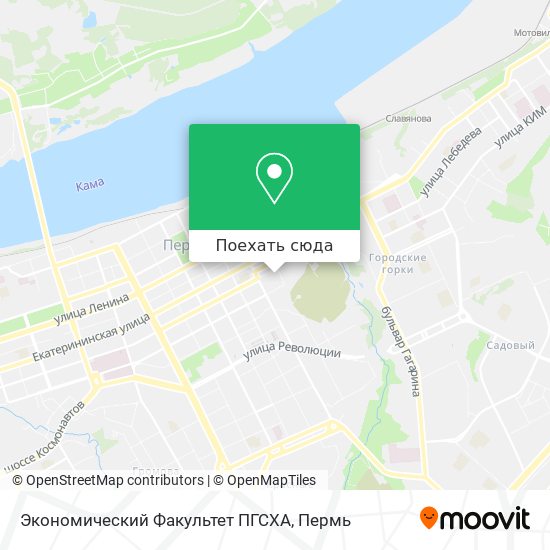 Карта Экономический Факультет ПГСХА
