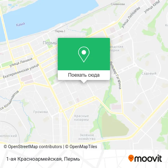 Карта 1-ая Красноармейская