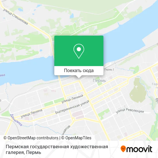 Карта Пермская государственная художественная галерея