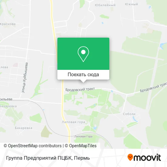 Карта Группа Предприятий ПЦБК