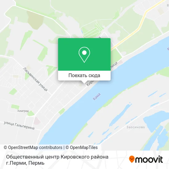 Карта Общественный центр Кировского района г.Перми