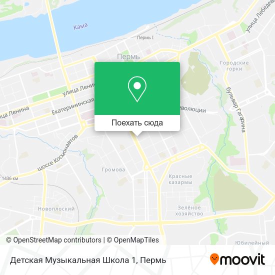 Карта Детская Музыкальная Школа 1