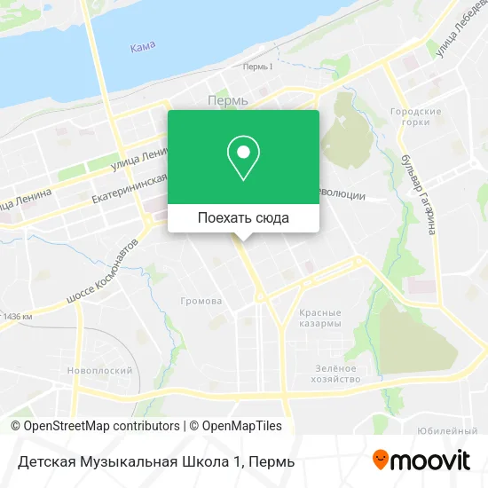 Карта Детская Музыкальная Школа 1