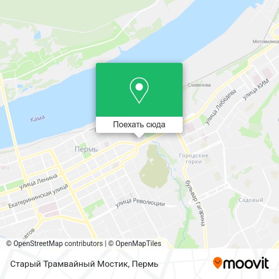 Карта Старый Трамвайный Мостик