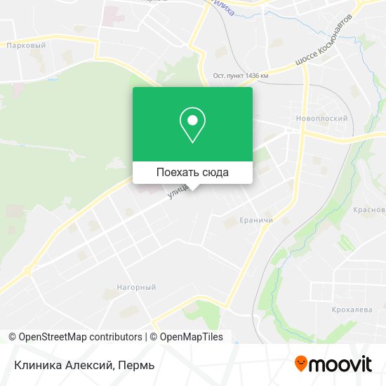 Карта Клиника  Алексий