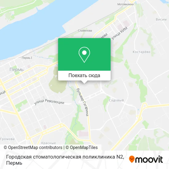 Карта Городская стоматологическая поликлиника N2