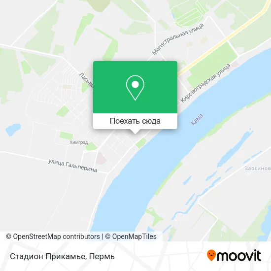 Карта Стадион  Прикамье