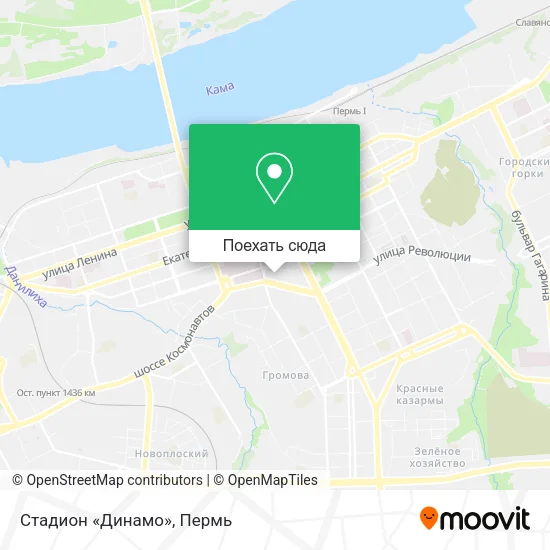 Карта Стадион «Динамо»