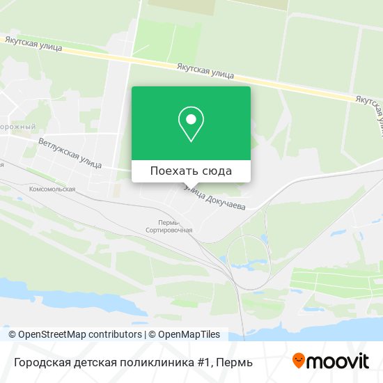 Карта Городская детская поликлиника #1