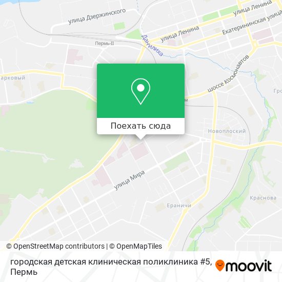 Карта городская детская клиническая поликлиника #5