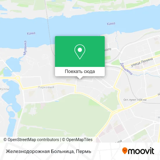 Карта Железнодорожная Больница
