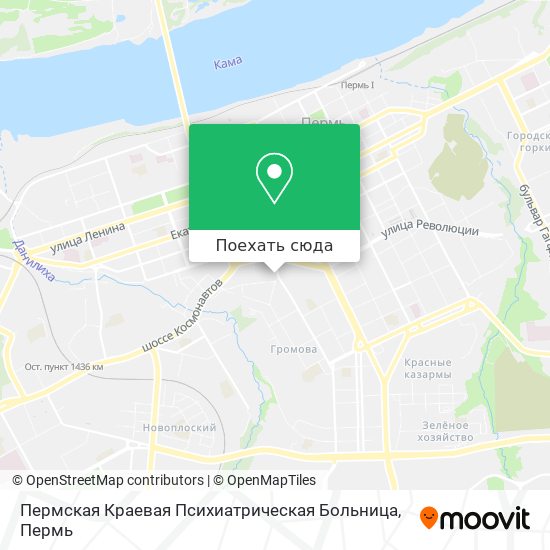 Карта Пермская Краевая Психиатрическая Больница