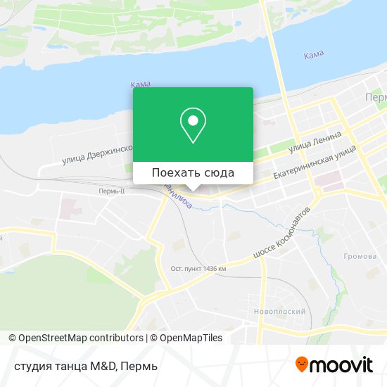 Карта студия танца  M&D