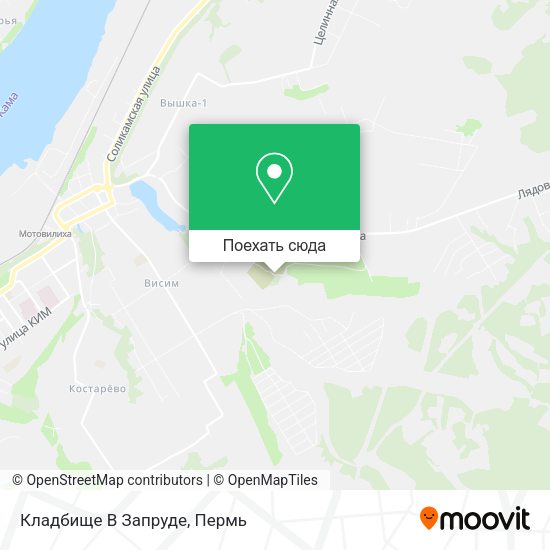 Карта Кладбище В Запруде