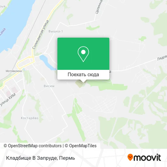 Карта Кладбище В Запруде