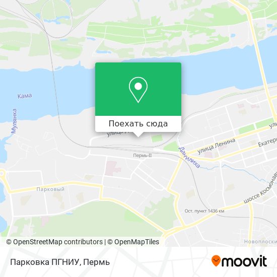 Карта Парковка ПГНИУ