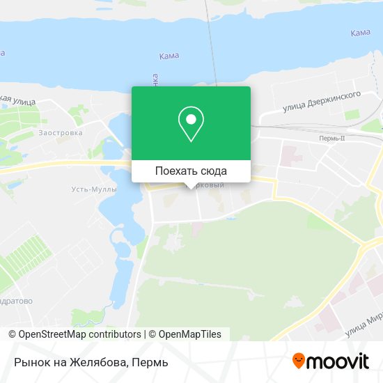 Карта Рынок на Желябова