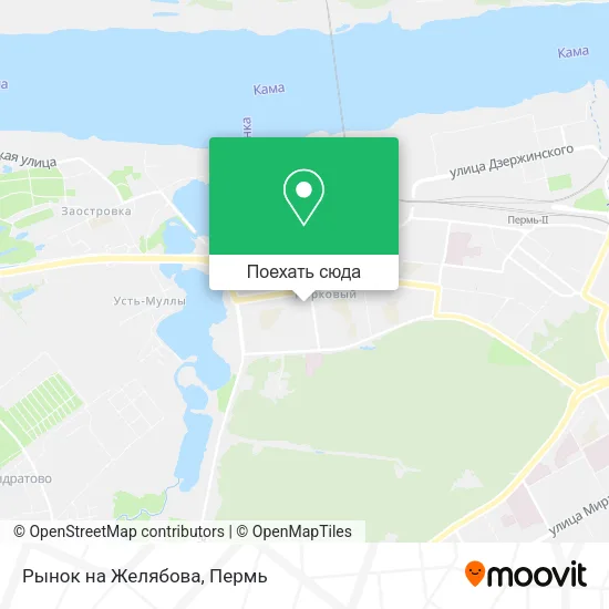 Карта Рынок на Желябова
