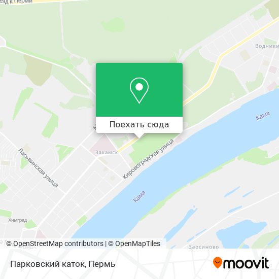 Карта Парковский каток