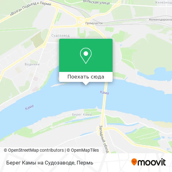 Карта Берег Камы на Судозаводе
