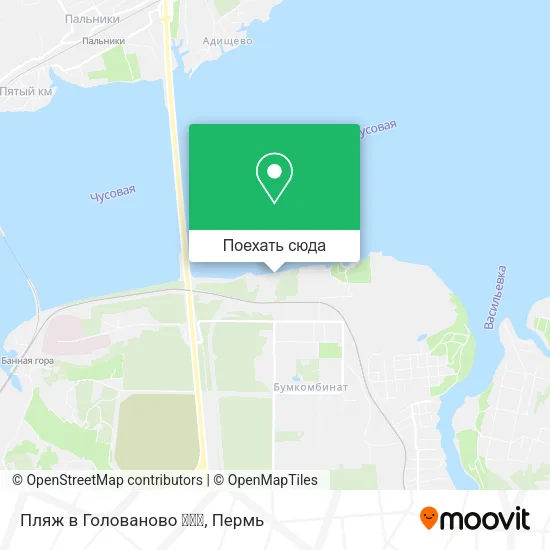 Карта Пляж в Голованово ✌🏊🐳