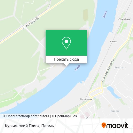 Карта Курьинский Пляж