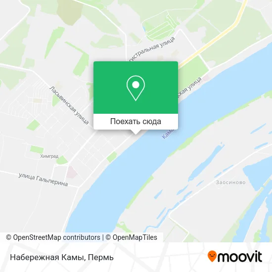 Карта Набережная Камы