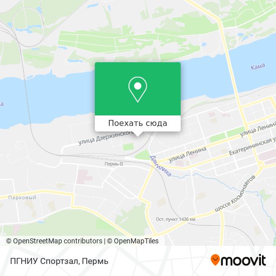 Карта ПГНИУ Спортзал
