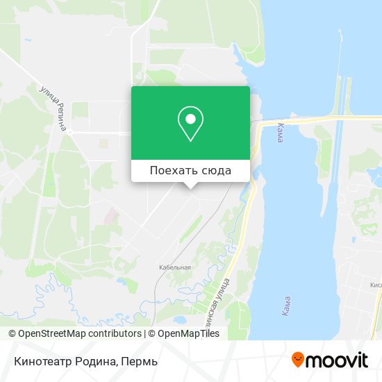 Карта Кинотеатр Родина