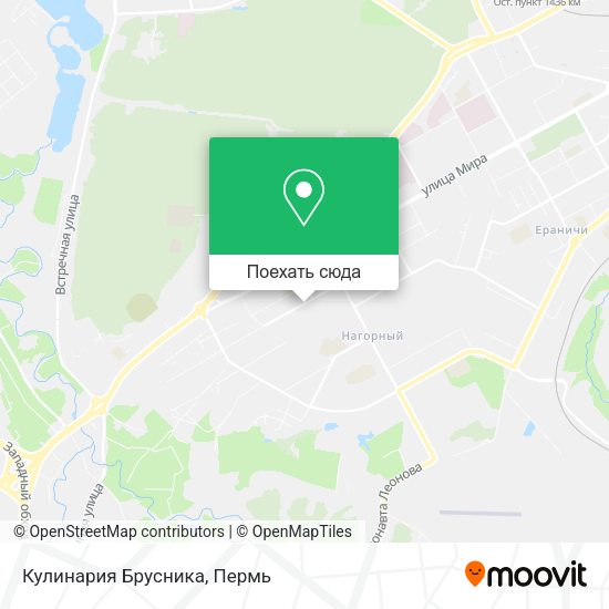Карта Кулинария  Брусника