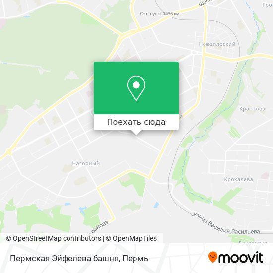 Карта Пермская Эйфелева башня