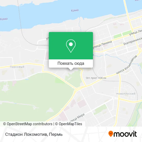 Карта Стадион  Локомотив