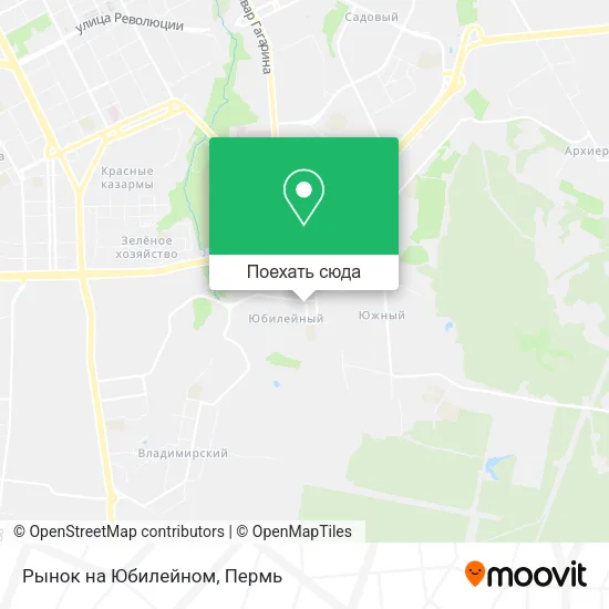 Карта Рынок на Юбилейном