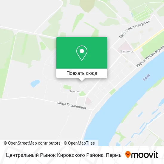 Карта Центральный Рынок Кировского Района