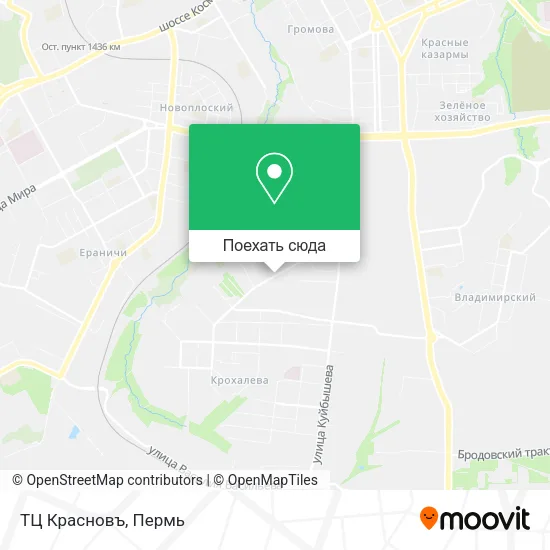 Карта ТЦ Красновъ