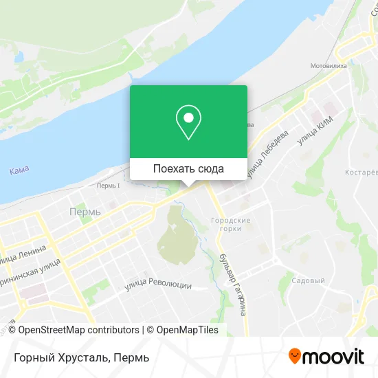 Карта Горный Хрусталь
