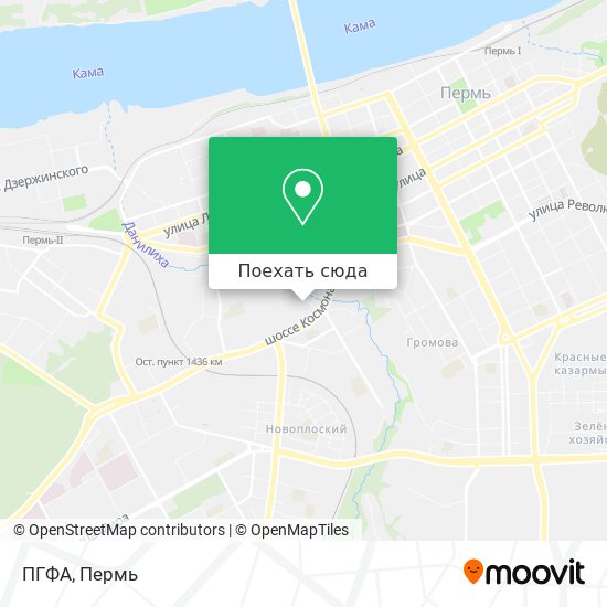 Карта ПГФА